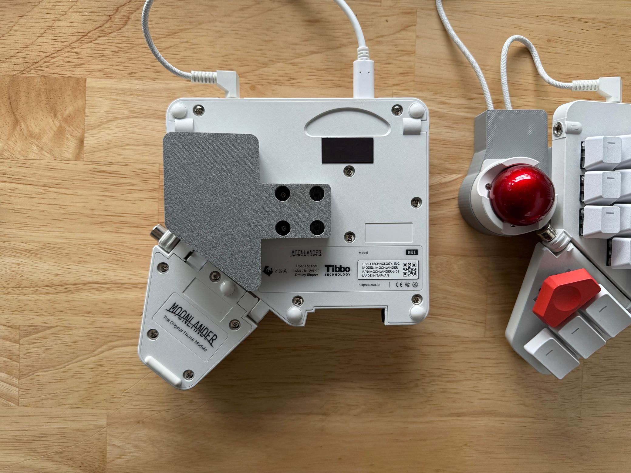 Tenting wedge and mounting holes