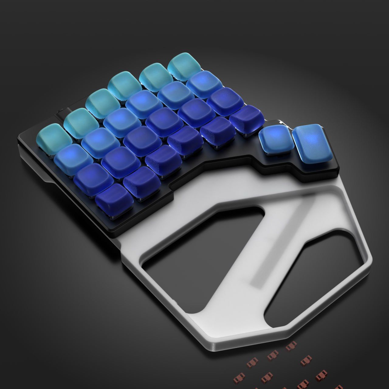 Render in blue