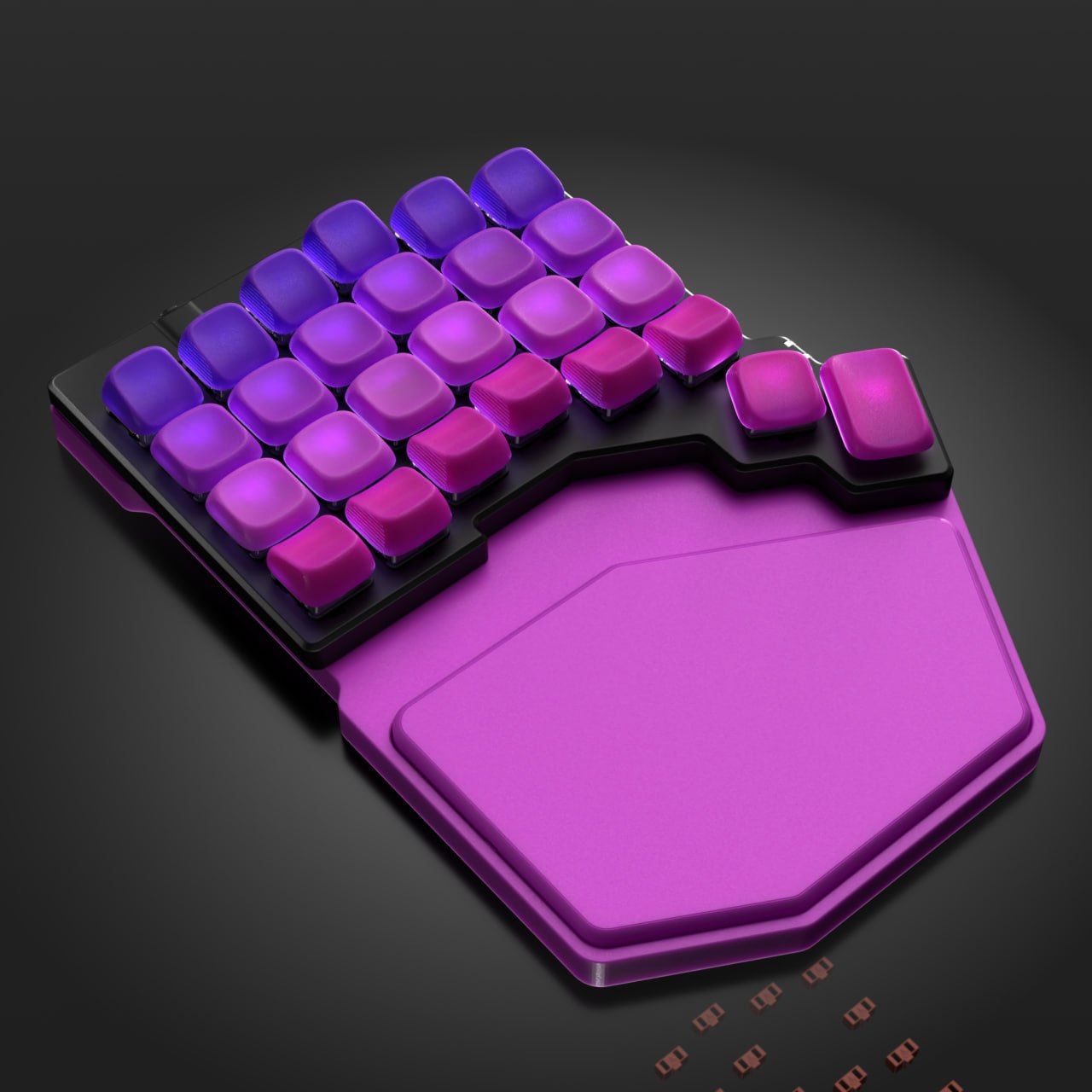 Render in purple