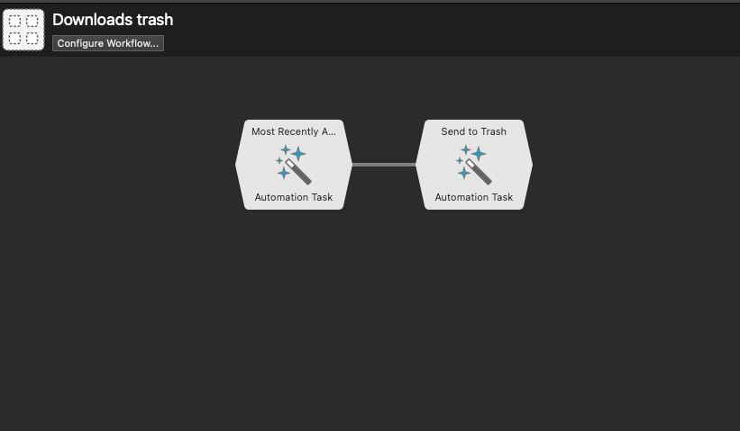 The automation for clearing my most-recent download