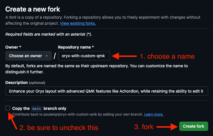 Fork screen