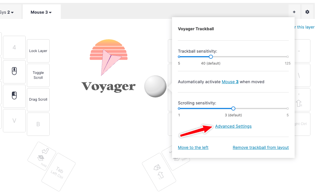 New Navigator settings menu link