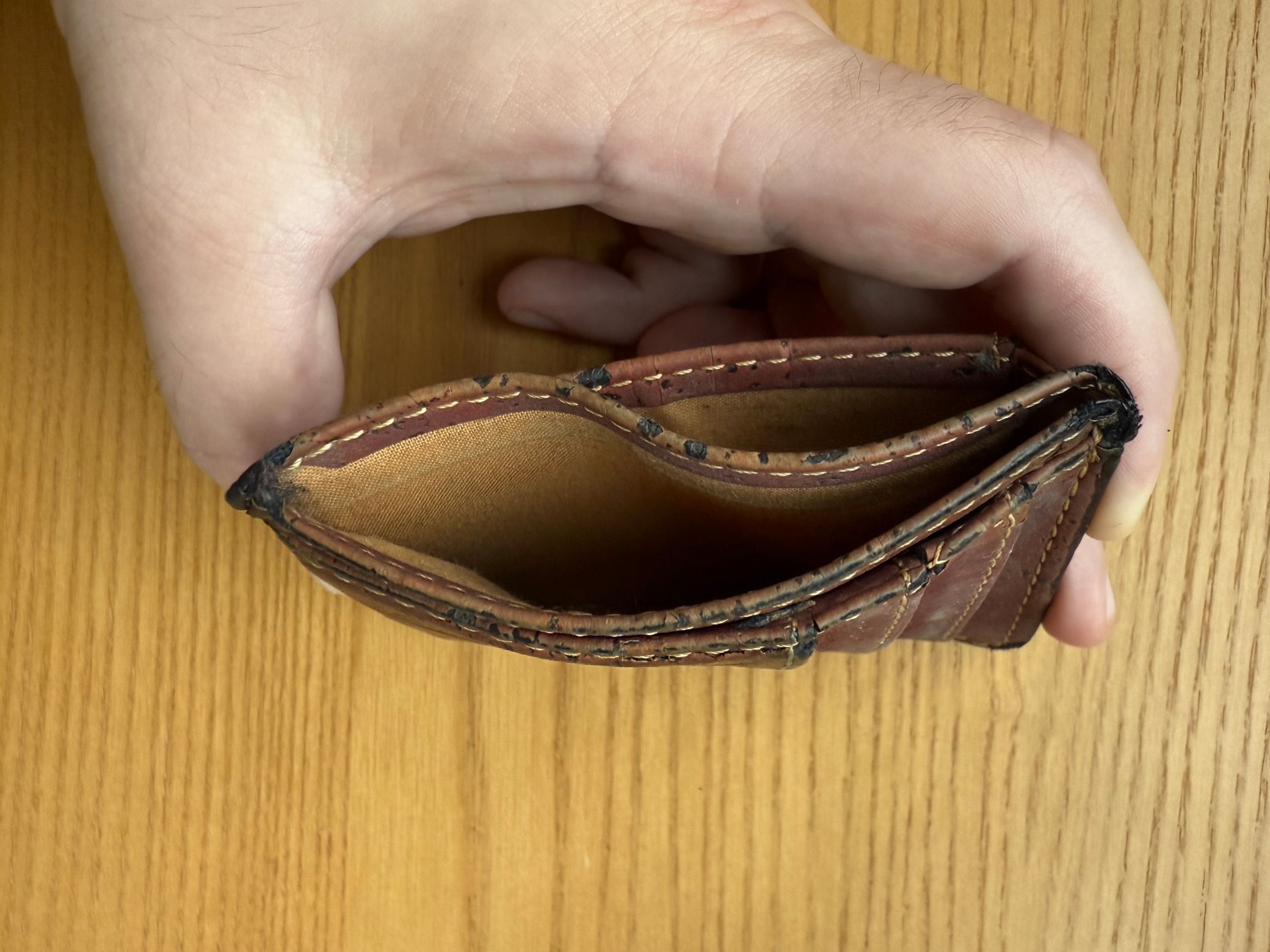 Cue cartoon fly buzzing out of the empty money pocket. Lots of pockets
