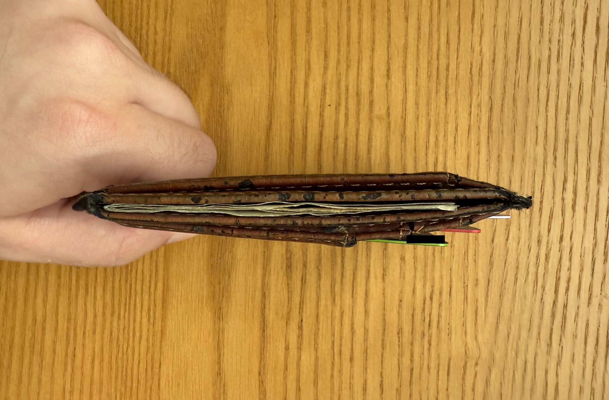 This is what my wallet actually looks like on any given day. My daily wallet setup