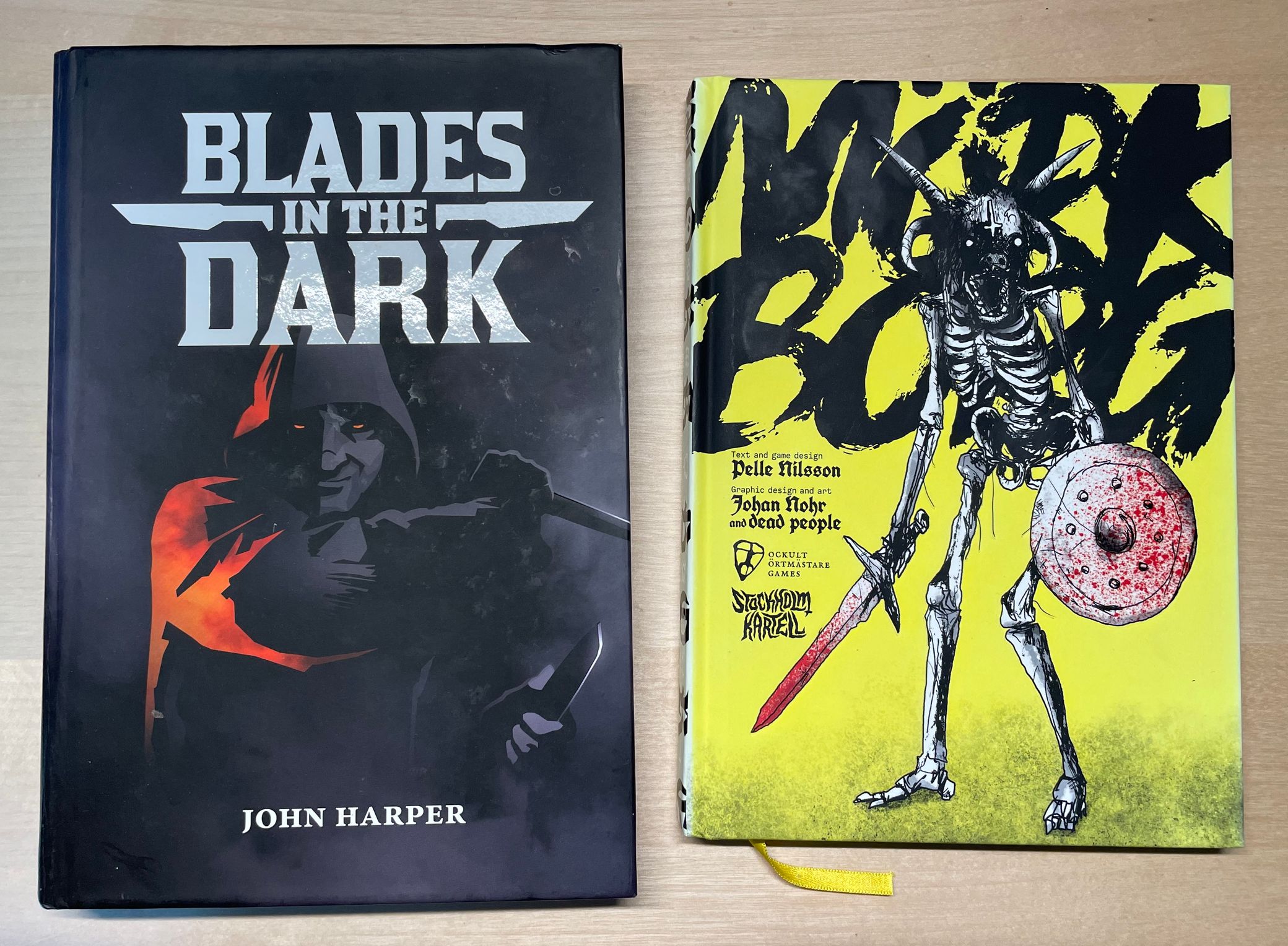 Blades in the Dark and Mork Borg books