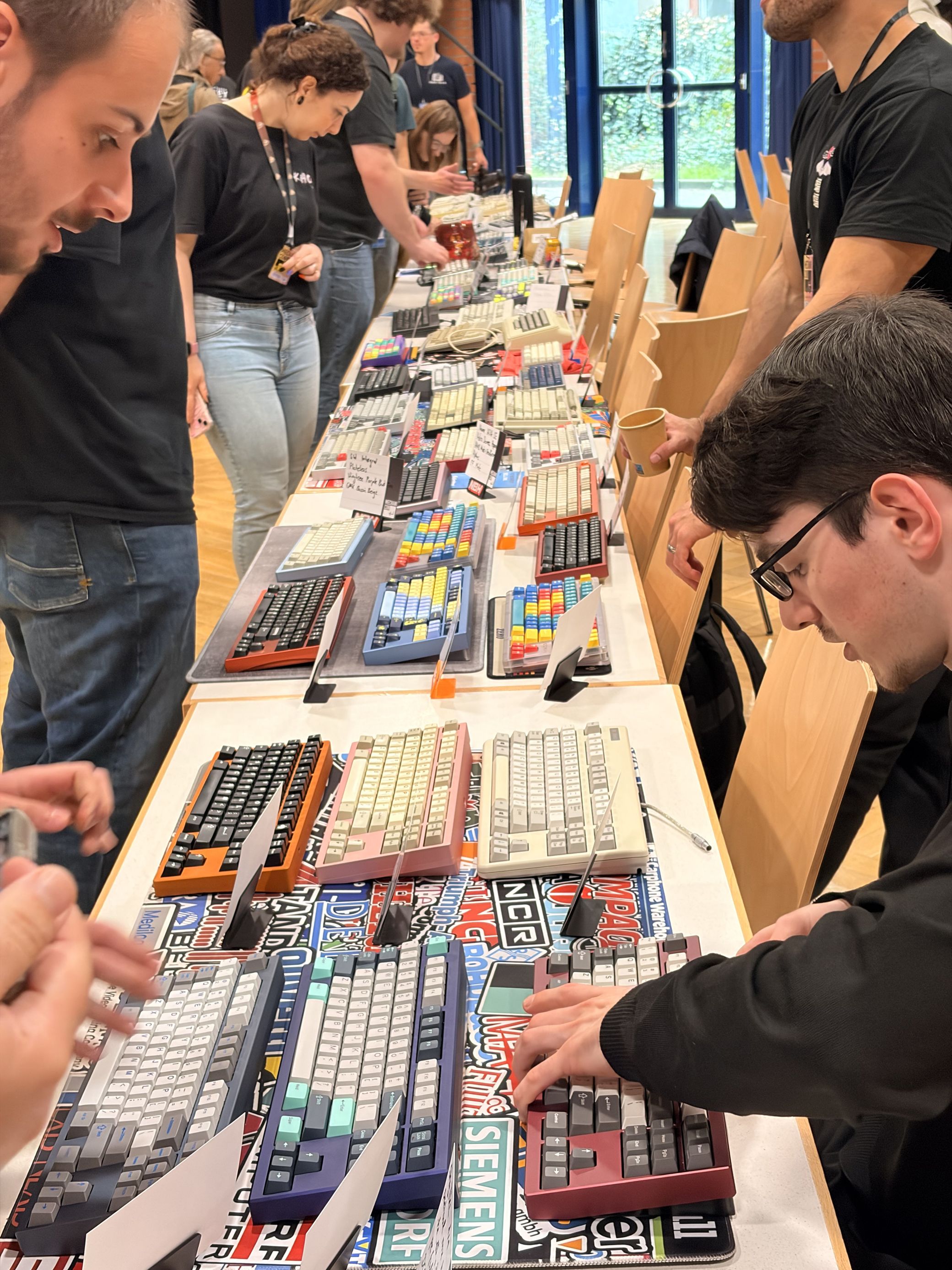 Keyboards on display
