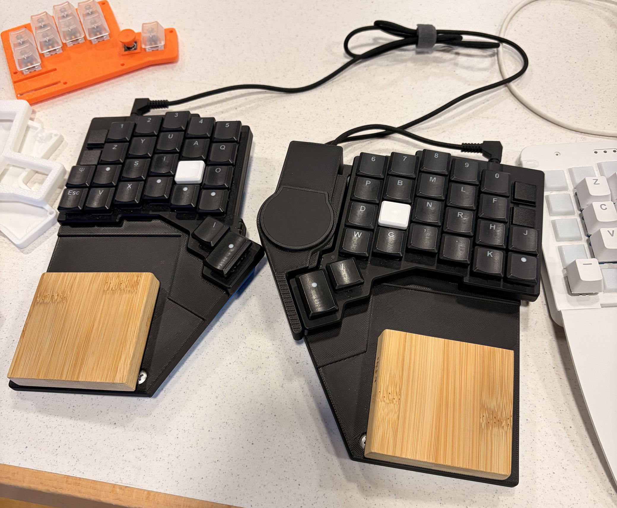 Wooden wrist rests