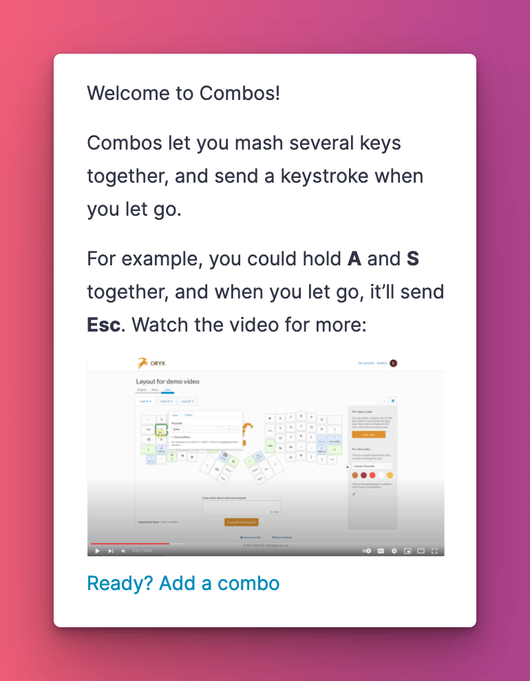 Introducing Combos Introducing Combos