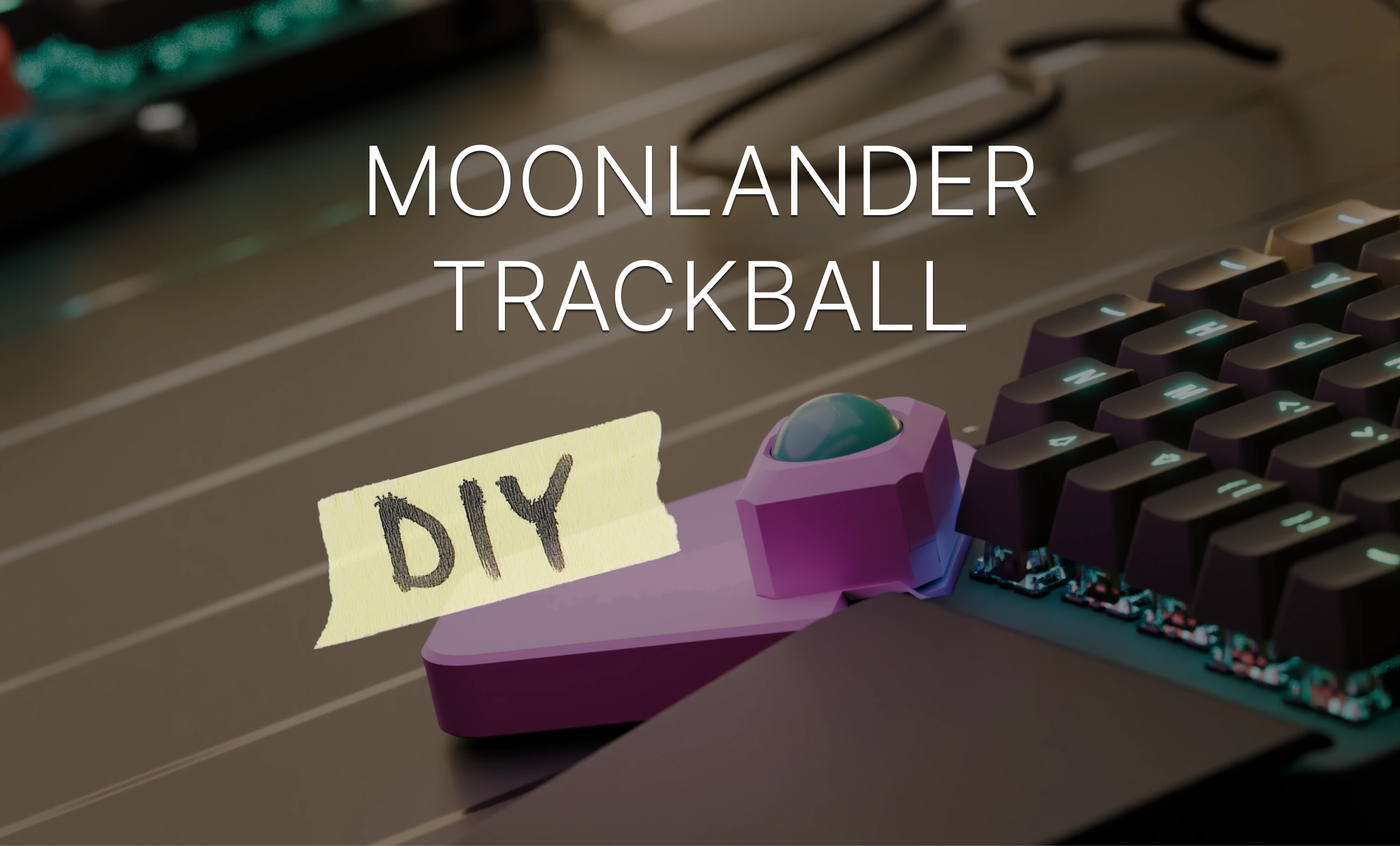 Adding a trackball to the Moonlander