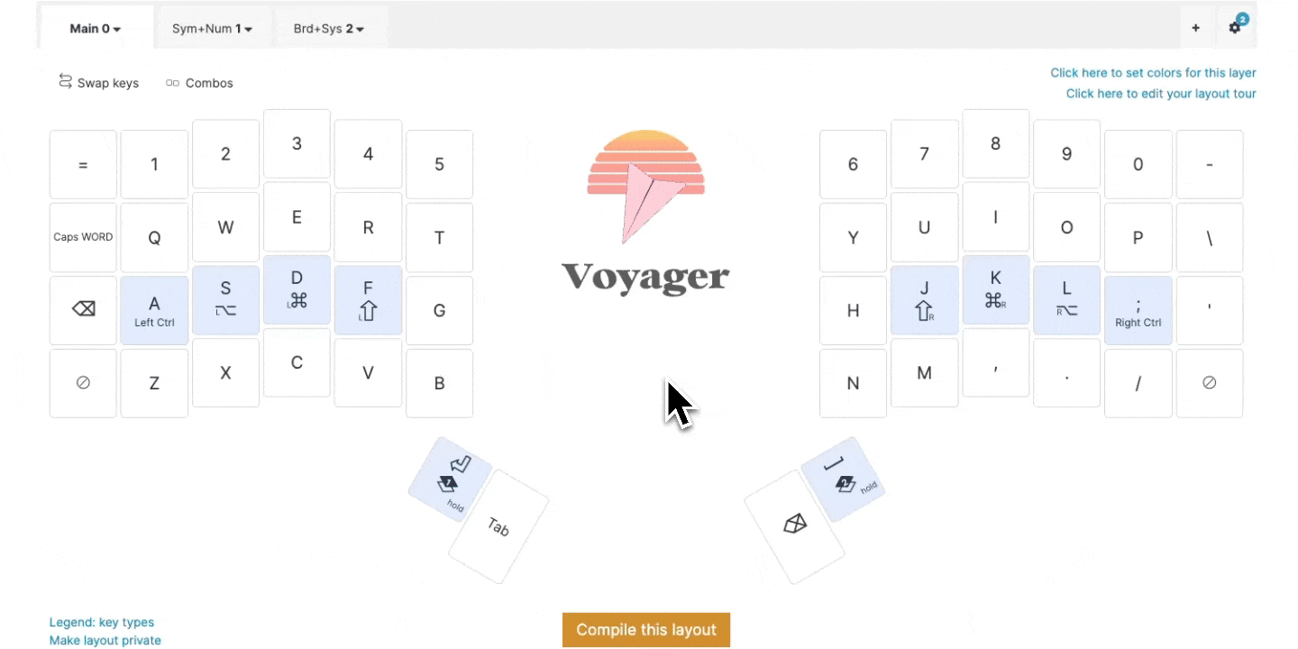 Enable per-key tappinger terms