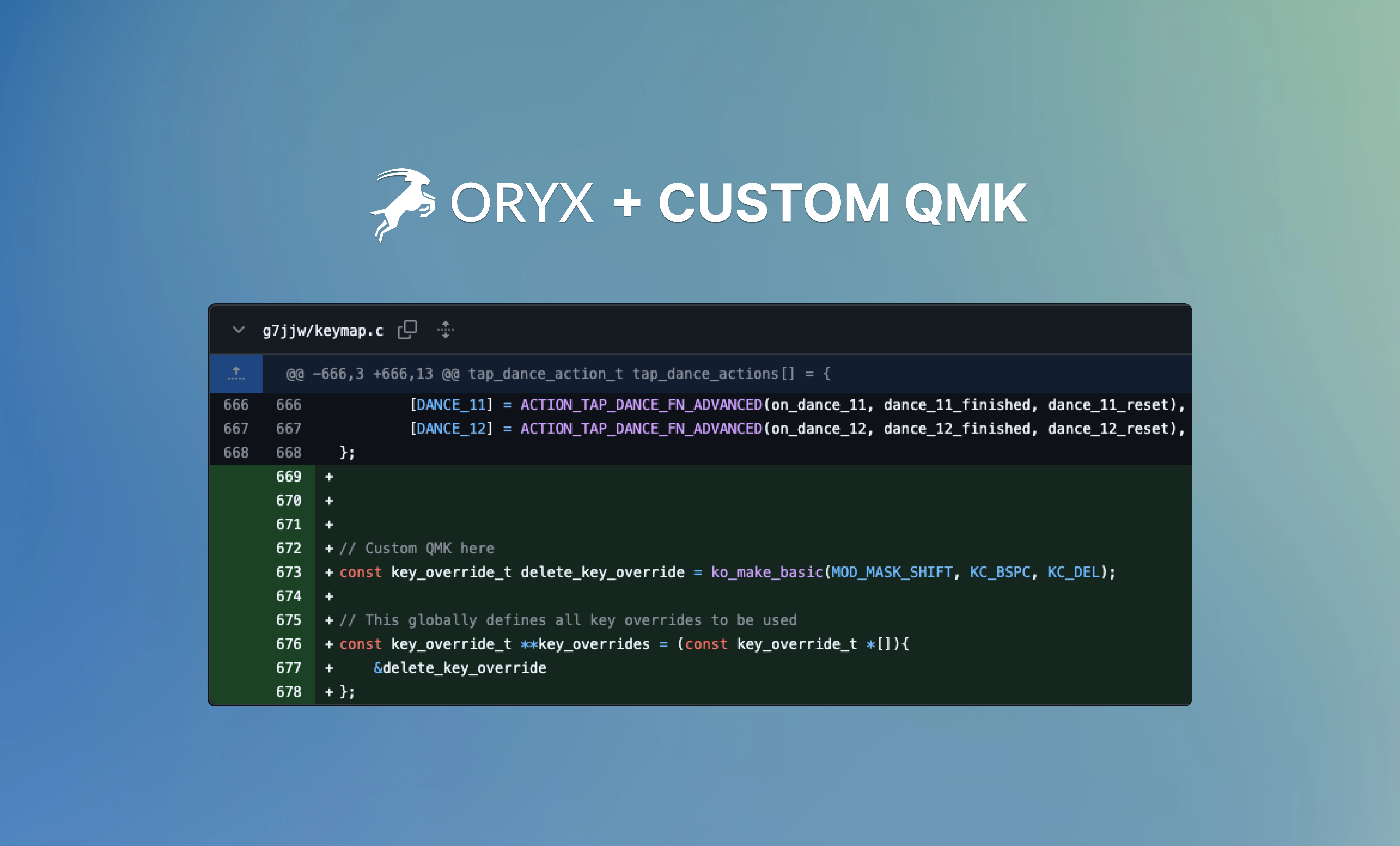 Using a DIY tool to add custom QMK features to your Oryx layout