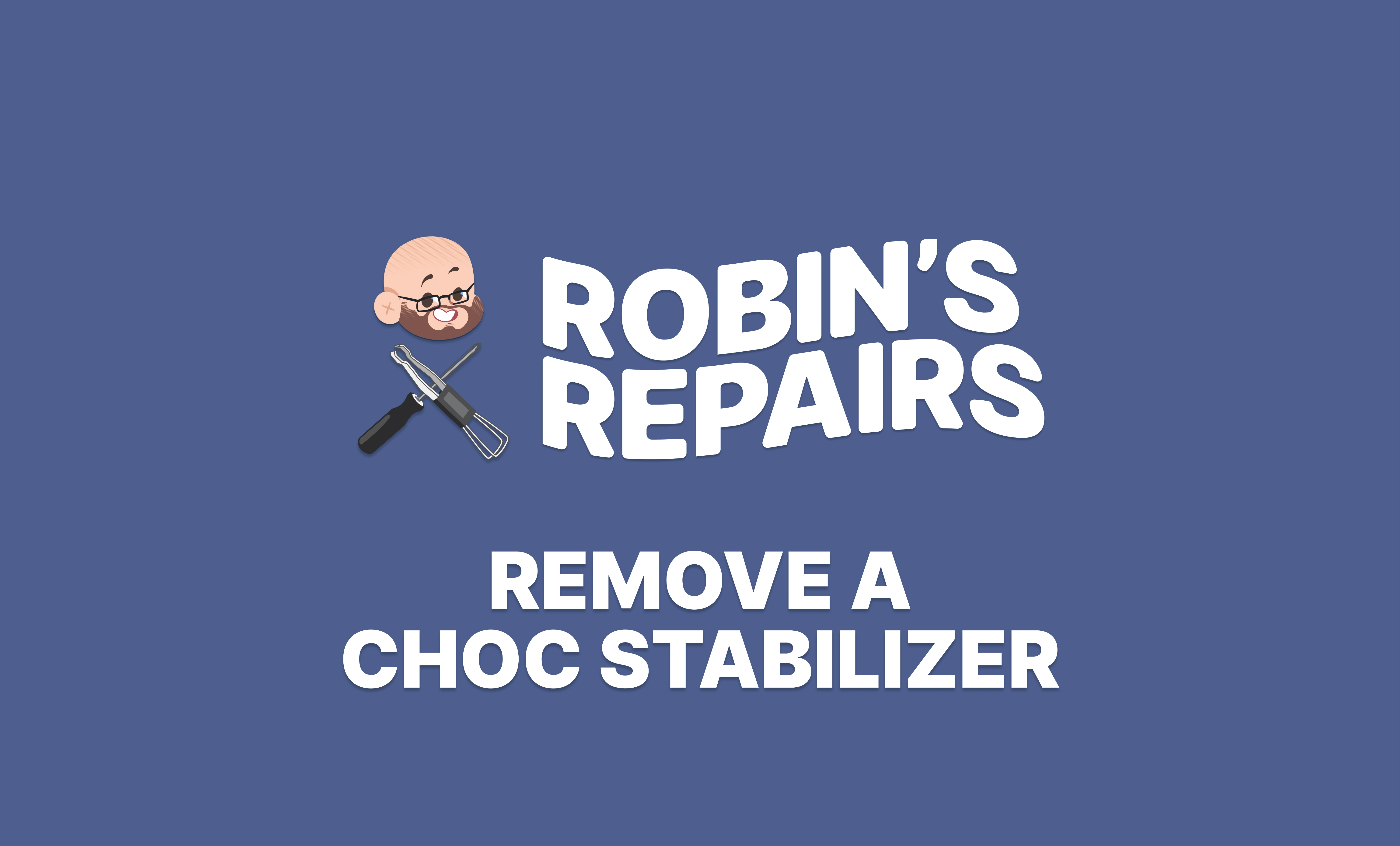 Removing the internal stabilizer of a Choc switch