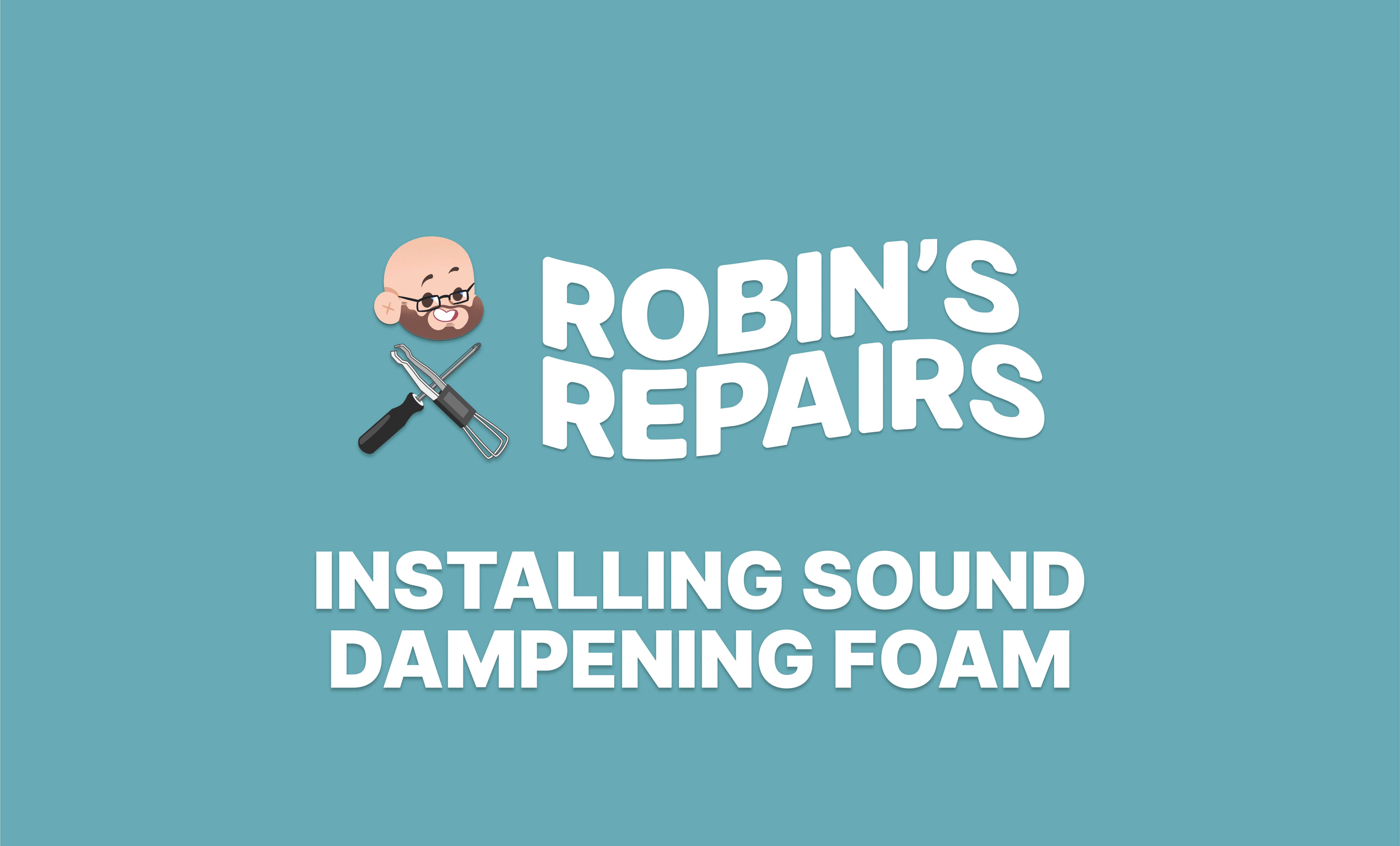 Installing sound dampening foam