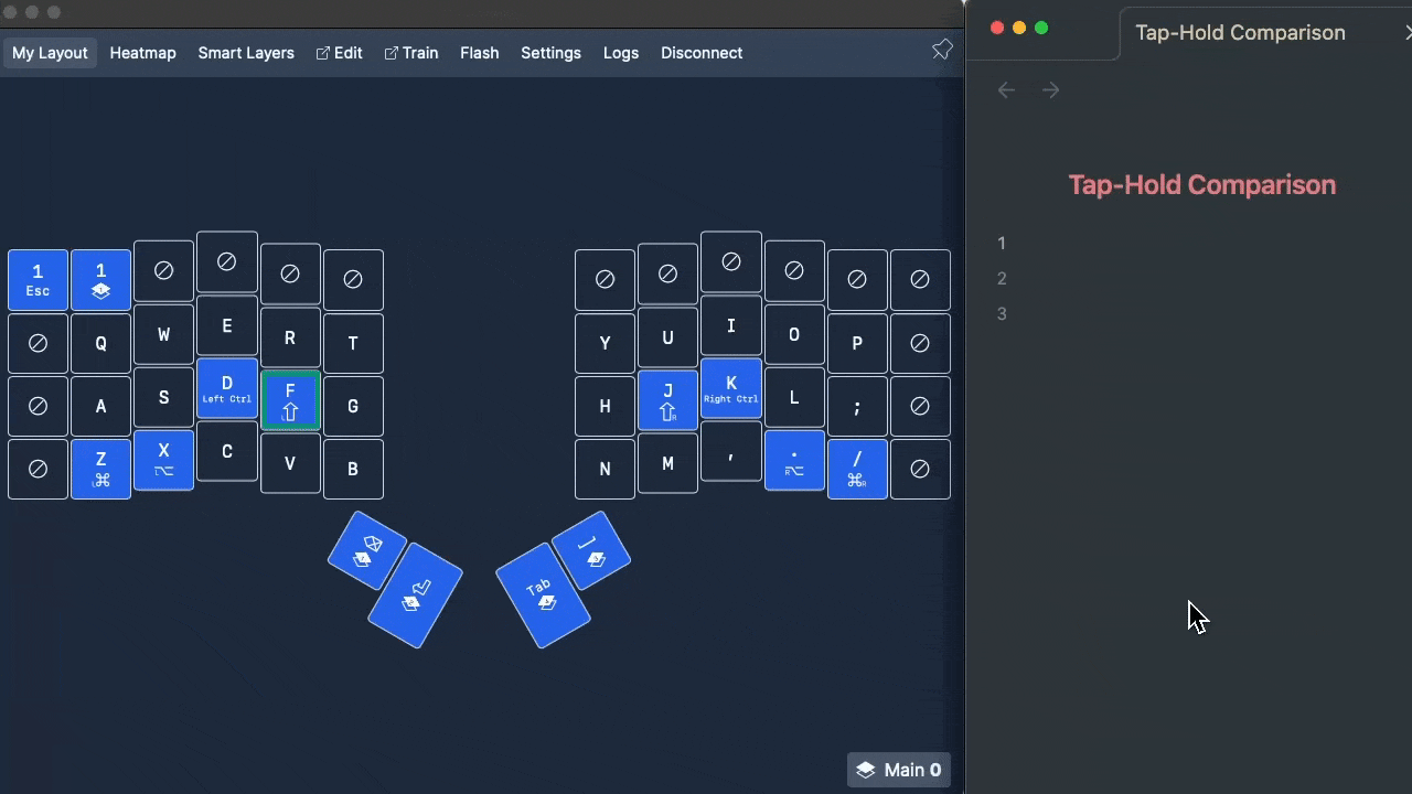 Tap-Hold-comparision