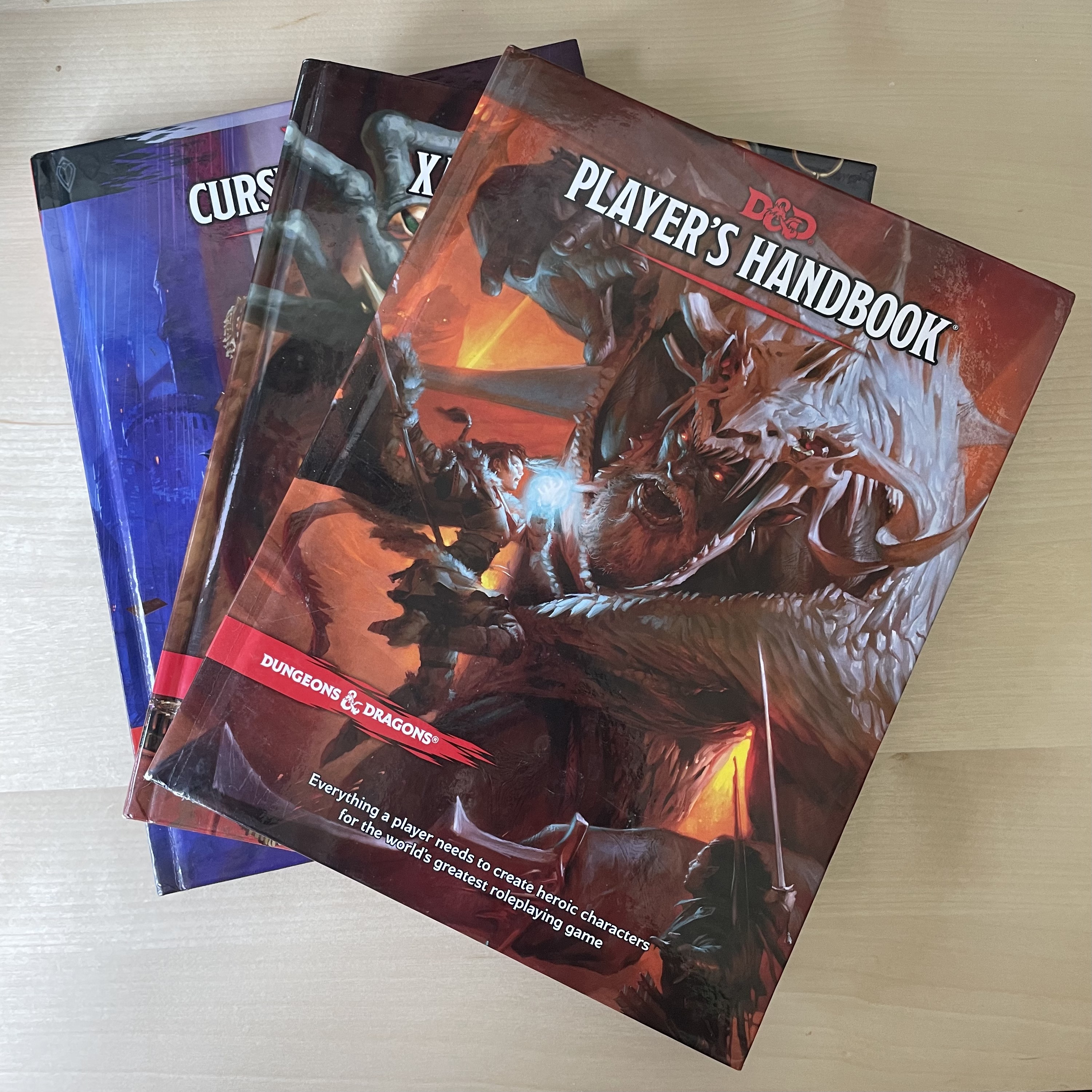 A stack of Dungeons and Dragons books